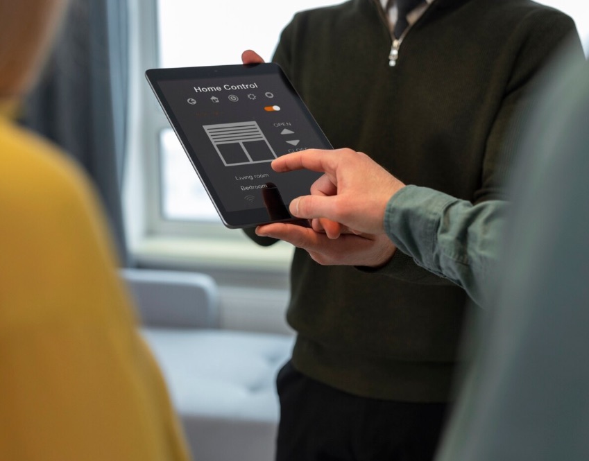 Specialista tecnico Luce.ink durante la sintonizzazione neurale del sistema